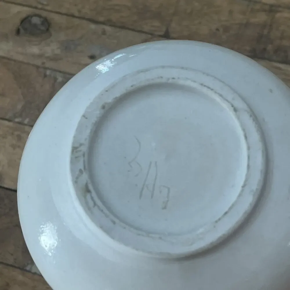 Art Studio Potter Matcha Bowl White Ceramic Tea Bowl 4.5